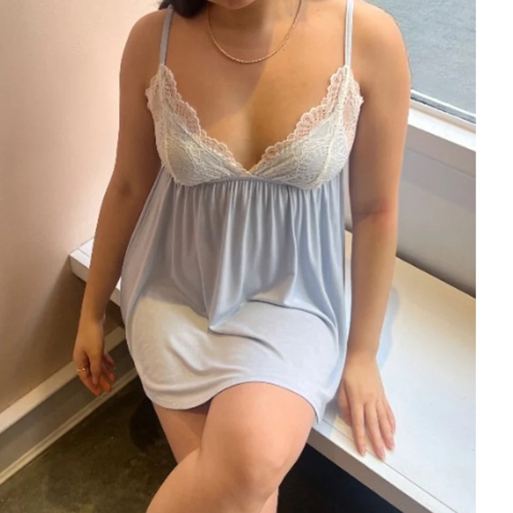 Venice Babydoll with Lace Cups (NWOT) by Only Heart *Blue